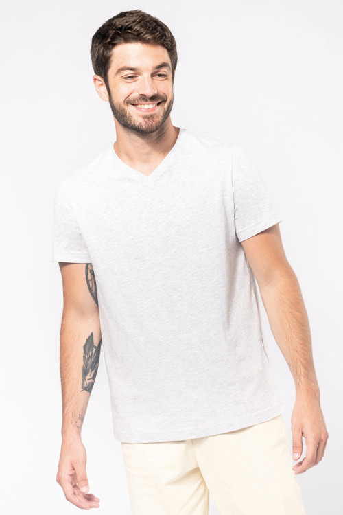 Mens Short-Sleeved V-Neck T-Shirt