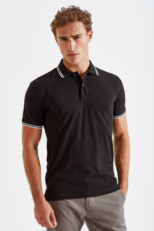 Mens Classic Fit Tipped Polo