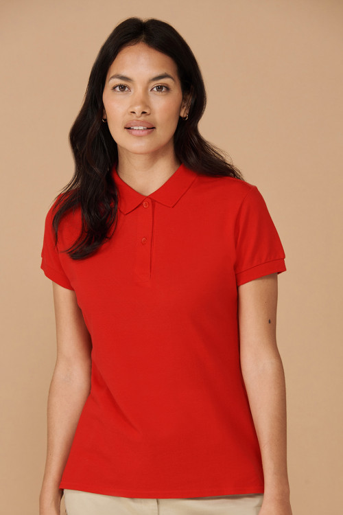 Womens Micro-Fine Piqué Polo Shirt