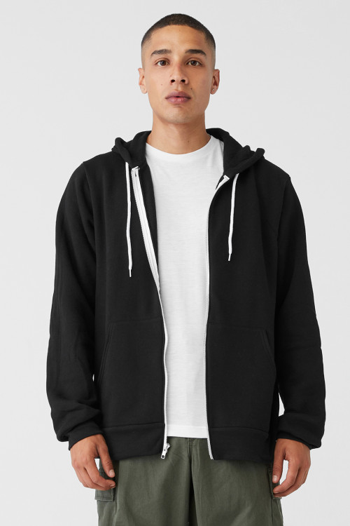 Unisex Polycotton Fleece Full-Zip Hoodie