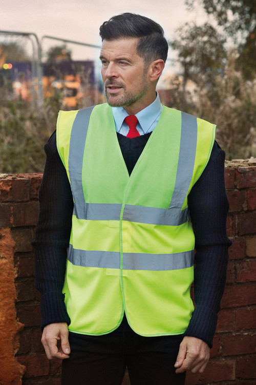 Hi-Vis 2-Band-And-Braces Waistcoat (Hvw100)