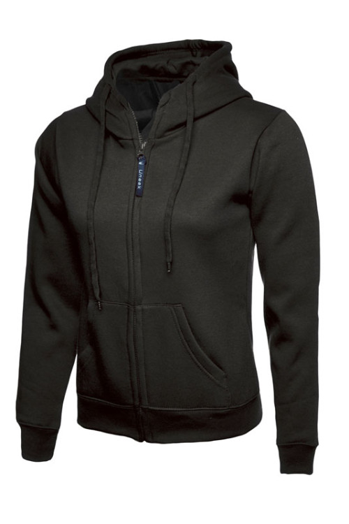 Uneek UC505 - 300GSM Ladies Classic Full Zip Hooded Sweatshirt