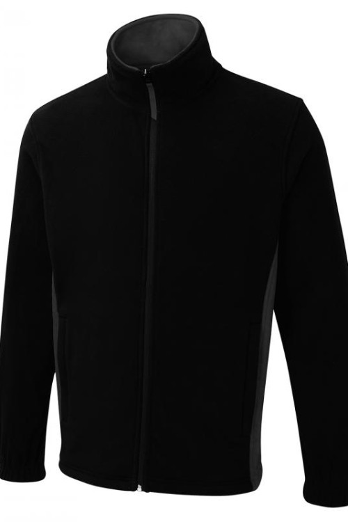 Uneek UC617 Charcoal - 280GSM Two Tone Full Zip Fleece Jacket