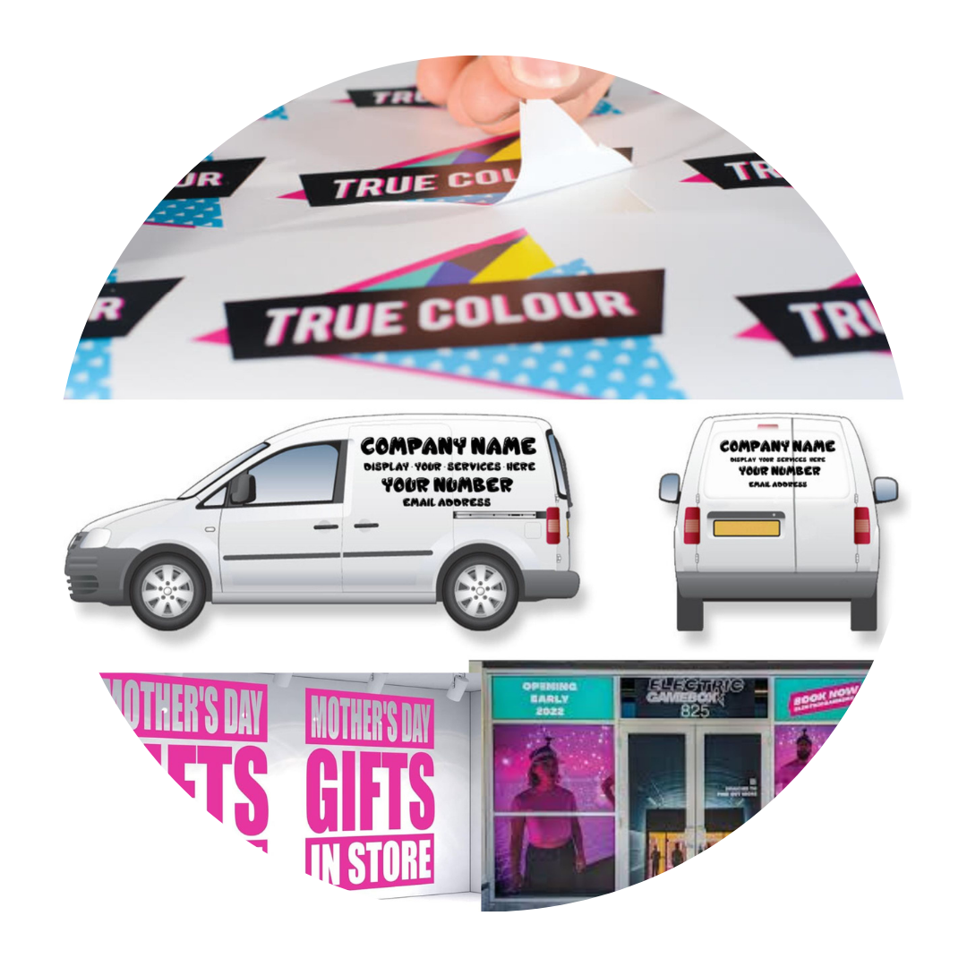 Sticky Print Promotional Stickers Decals Vinyl Branded