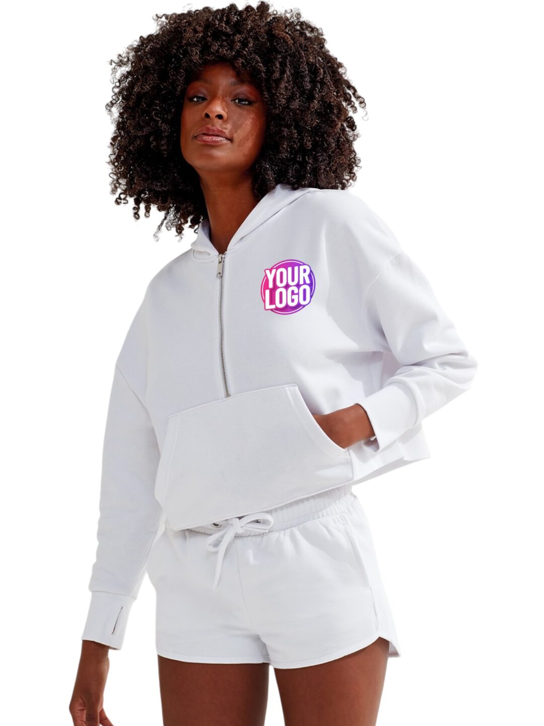 Tridri &#8211; Womens Tridri 1| 2 Zip Hoodie TR077, Vivid Promotion Workwear