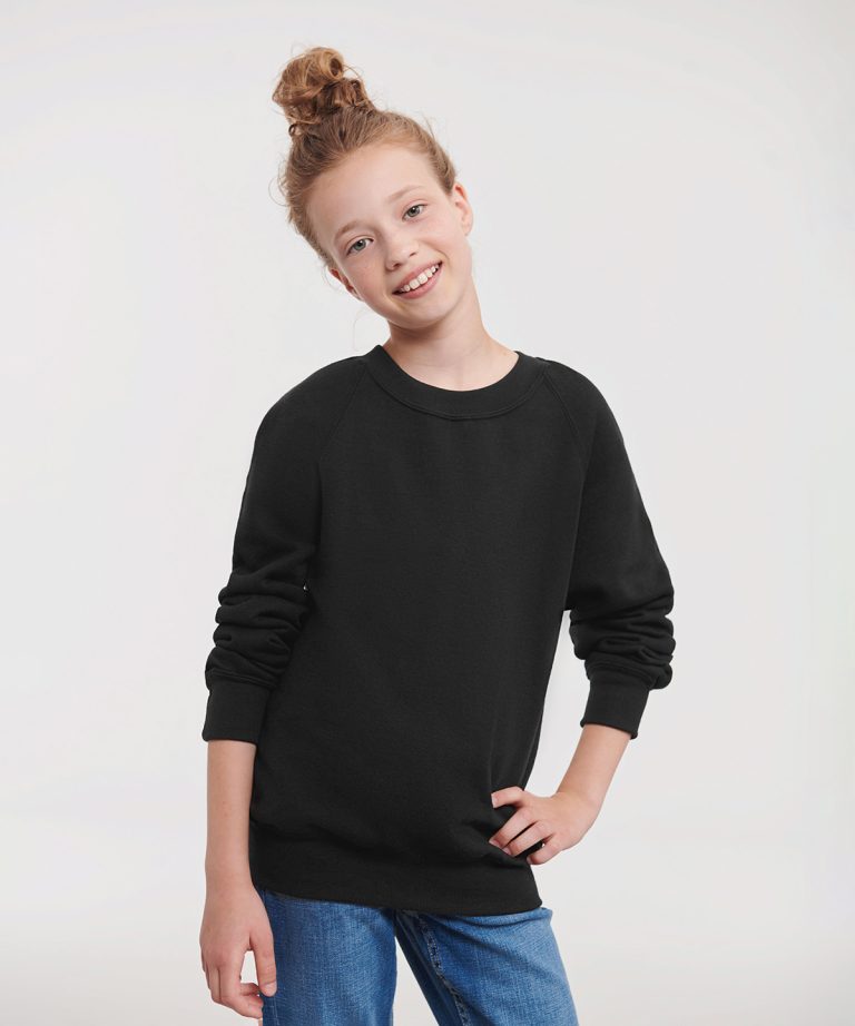 Russell Europe &#8211; Kids Raglan Sleeve Sweatshirt 7620B, Vivid Promotion Workwear