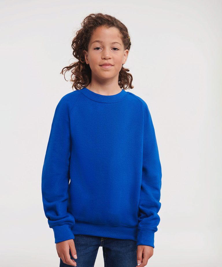 Alternative view of Russell Europe - Kids Raglan Sleeve Sweatshirt 7620B