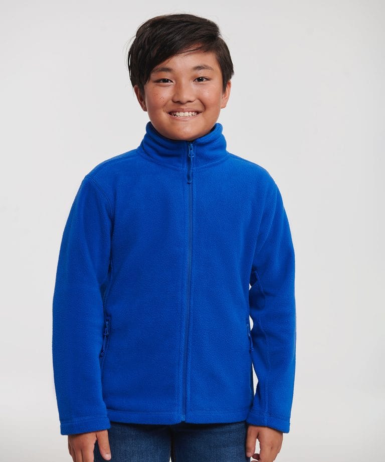 Russell Europe - Kids Full - Zip Outdoor Fleece 8700B