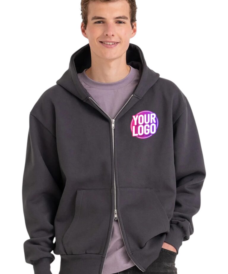 a man in a grey jacket