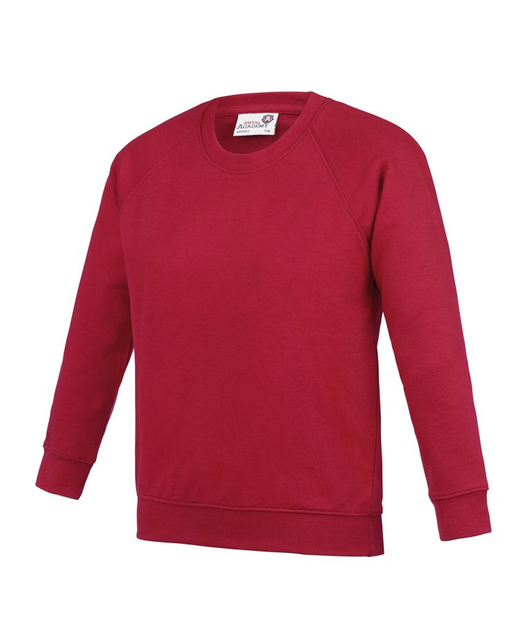 Awdis Academy &#8211; Kids Academy Raglan Sweatshirt AC01J, Vivid Promotion Workwear