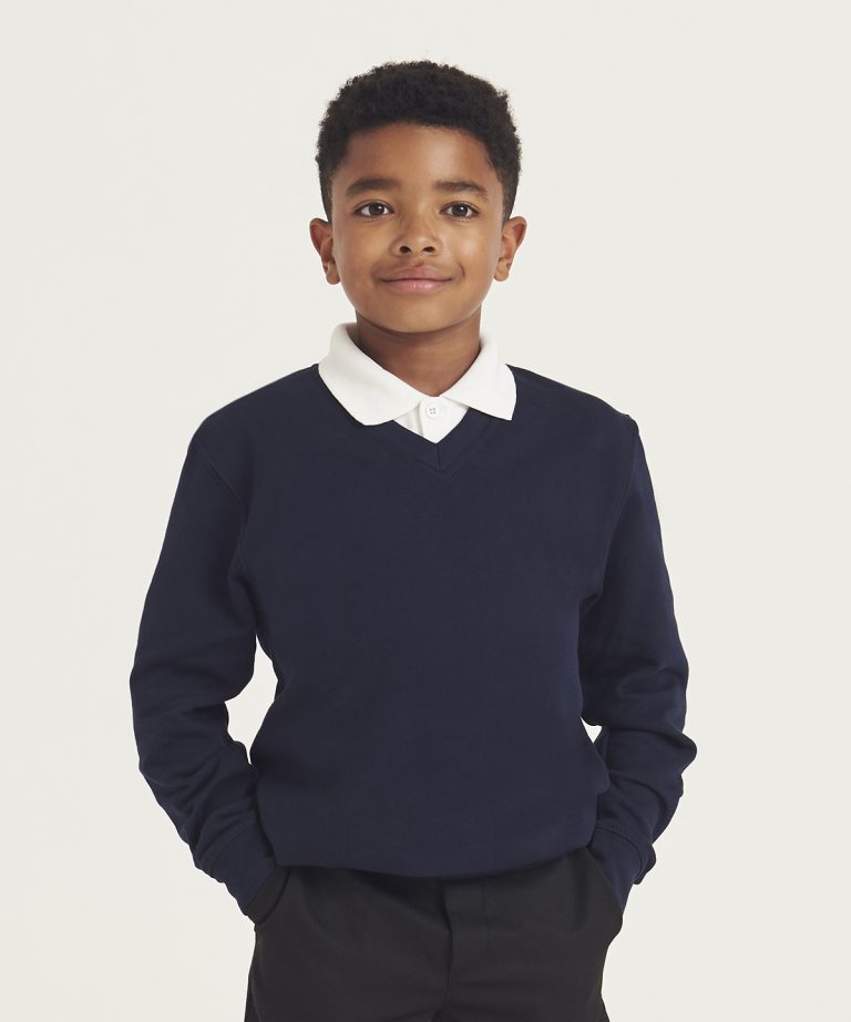 Awdis Academy - Kids Academy V - Neck Sweatshirt AC03J