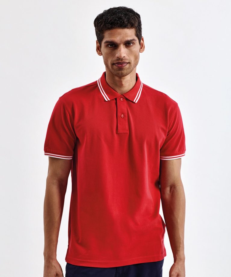 Asquith &#038; Fox &#8211; Mens Classic Fit Tipped Polo AQ011, Vivid Promotion Workwear