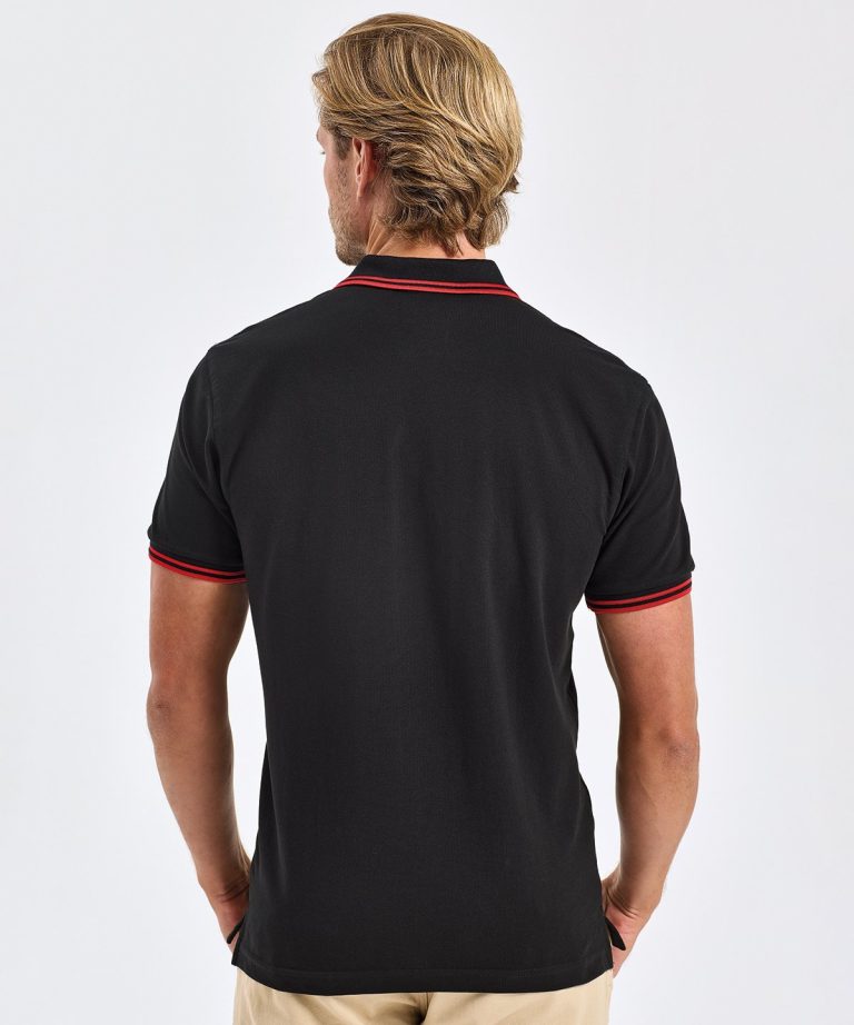 Asquith &#038; Fox &#8211; Mens Classic Fit Tipped Polo AQ011, Vivid Promotion Workwear