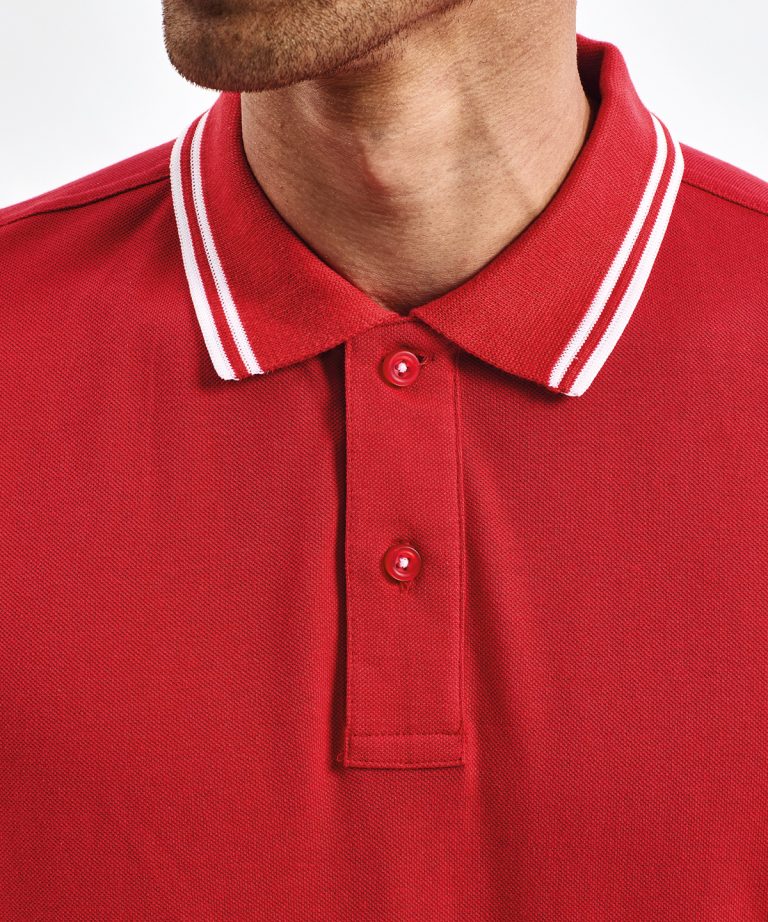 Asquith &#038; Fox &#8211; Mens Classic Fit Tipped Polo AQ011, Vivid Promotion Workwear