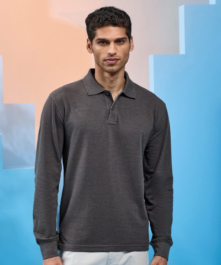 Asquith &#038; Fox &#8211; Mens Classic Fit Long Sleeved Polo AQ030, Vivid Promotion Workwear