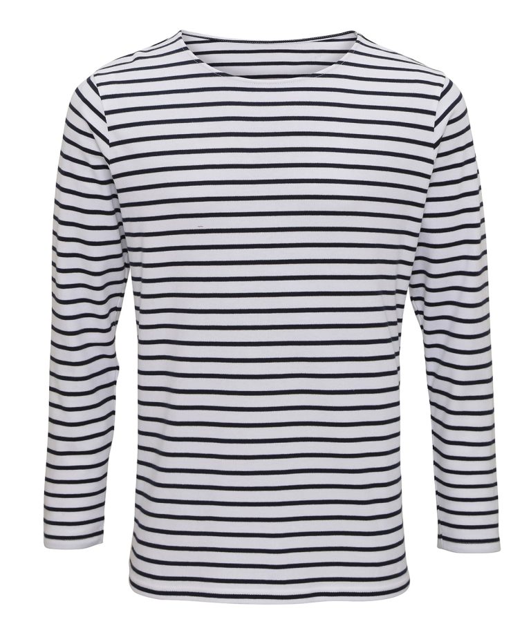 Asquith &#038; Fox &#8211; Mens Marinie Coastal Long Sleeve Tee AQ070, Vivid Promotion Workwear