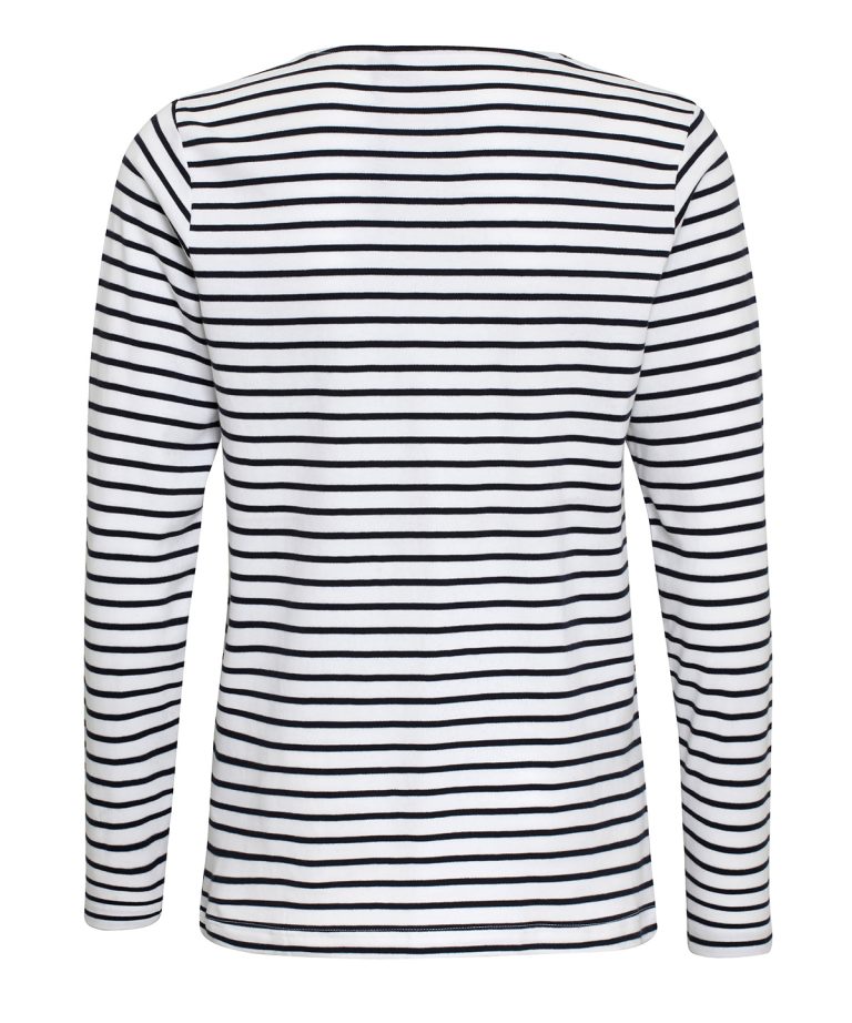 Asquith &#038; Fox &#8211; Mens Marinie Coastal Long Sleeve Tee AQ070, Vivid Promotion Workwear