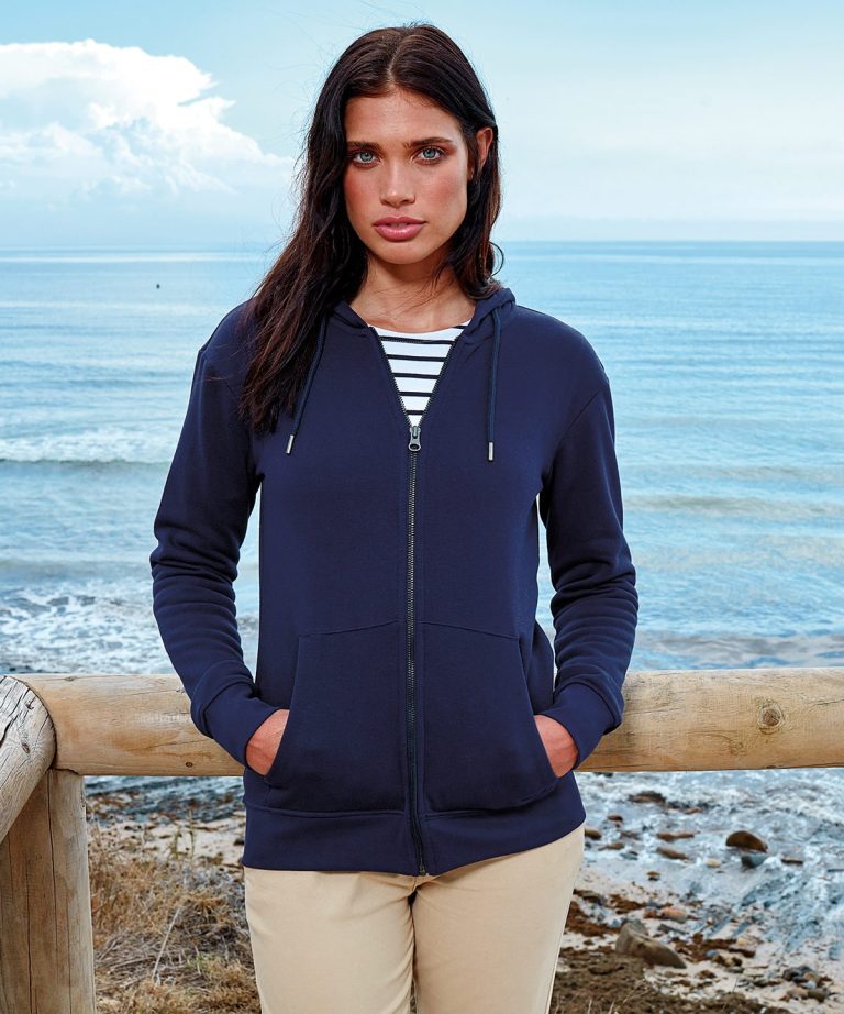Asquith &#038; Fox &#8211; Womens Zip &#8211; Through Organic Hoodie AQ081, Vivid Promotion Workwear