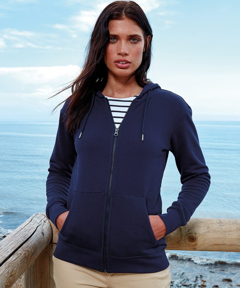 Asquith &#038; Fox &#8211; Womens Zip &#8211; Through Organic Hoodie AQ081, Vivid Promotion Workwear
