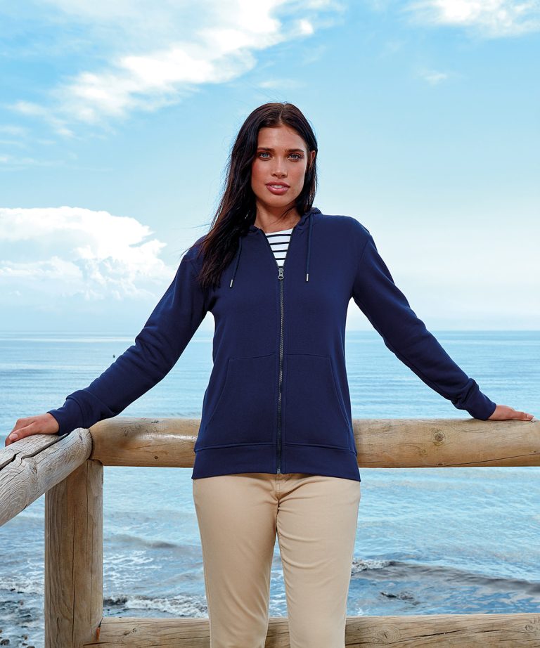 Asquith &#038; Fox &#8211; Womens Zip &#8211; Through Organic Hoodie AQ081, Vivid Promotion Workwear