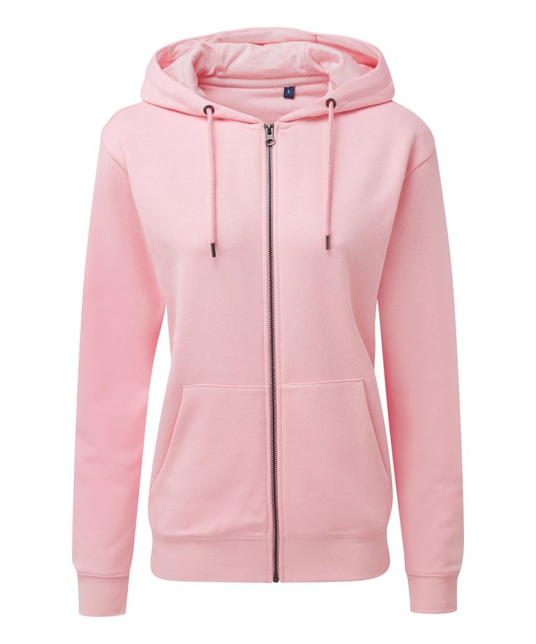 Asquith &#038; Fox &#8211; Womens Zip &#8211; Through Organic Hoodie AQ081, Vivid Promotion Workwear