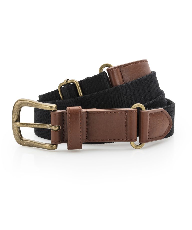 Asquith & Fox - Faux Leather And Canvas Belt AQ902