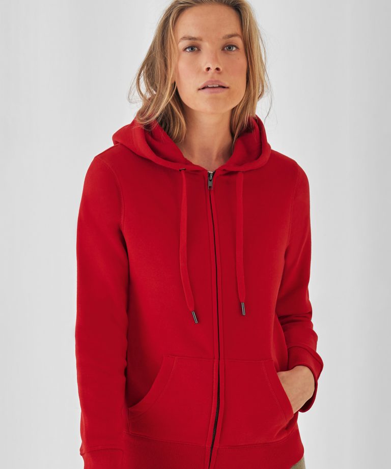 B&#038;C Collection &#8211; B&#038;C Queen Zipped Hooded B012F, Vivid Promotion Workwear