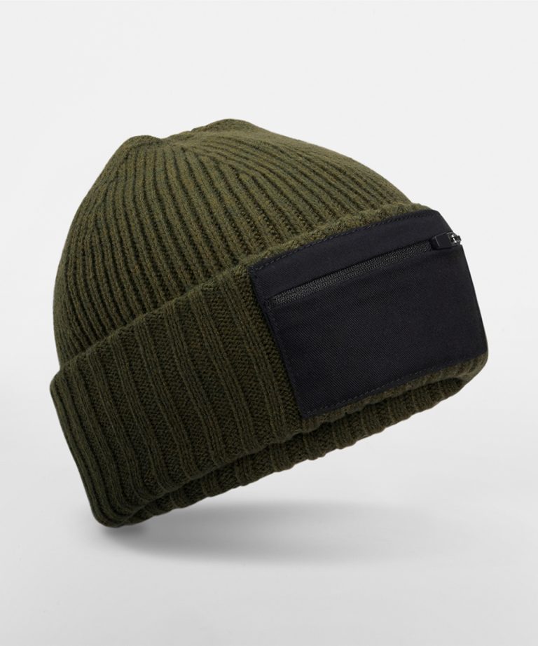 Beechfield &#8211; Zip Patch Beanie B334R, Vivid Promotion Workwear