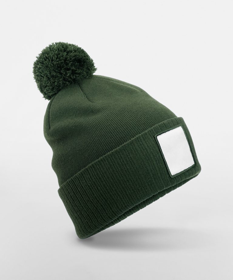 Beechfield &#8211; Appliqu・Patch Pom Beanie B338R, Vivid Promotion Workwear