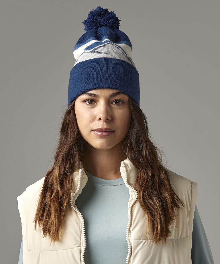Beechfield - Mountain Peaks Pom Pom Beanie B395R