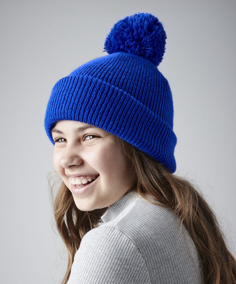 Beechfield - Junior Reflective Bobble Beanie B406B