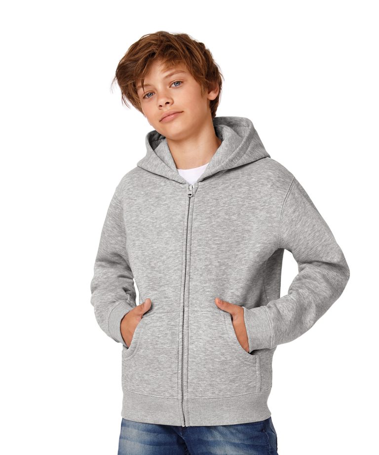 B&C Collection - B&C Hooded Full - Zip | Kids B421B Unisex
