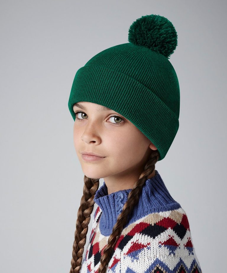 Beechfield &#8211; Junior Original Pom Pom Beanie B426B, Vivid Promotion Workwear