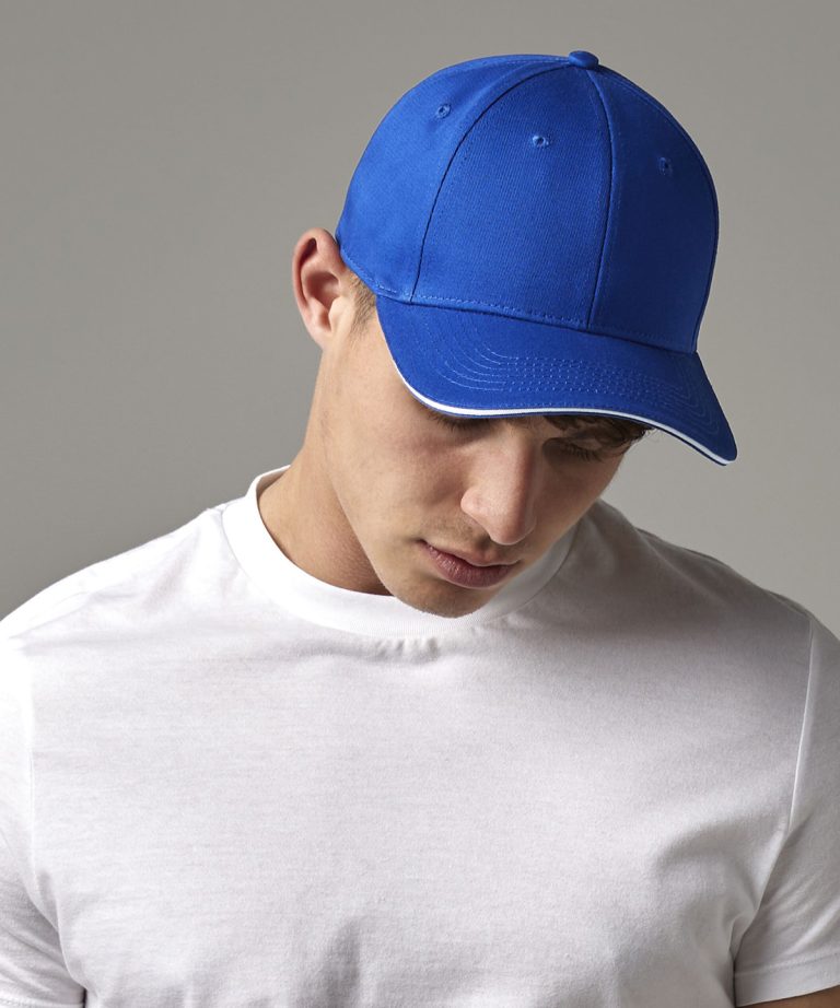 Beechfield &#8211; Earthaware Classic Organic Cotton 6 &#8211; Panel Cap  Sandwich Peak B820C, Vivid Promotion Workwear
