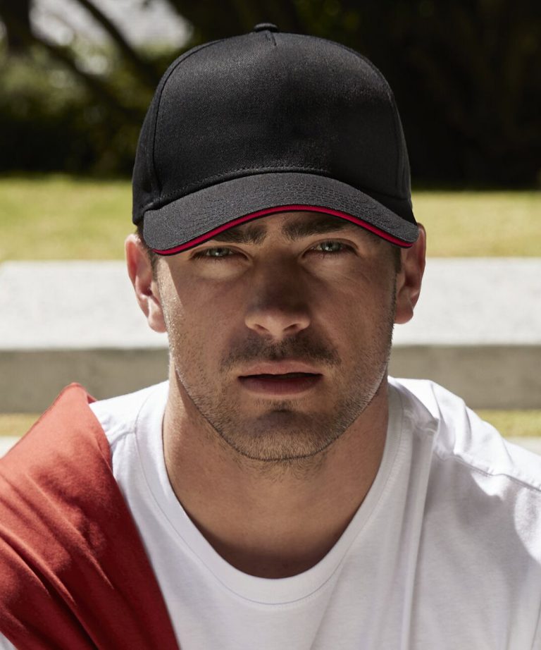 Alternative view of Beechfield - Earthaware Classic Organic Cotton 5 - Panel Cap  Sandwich Peak B825C