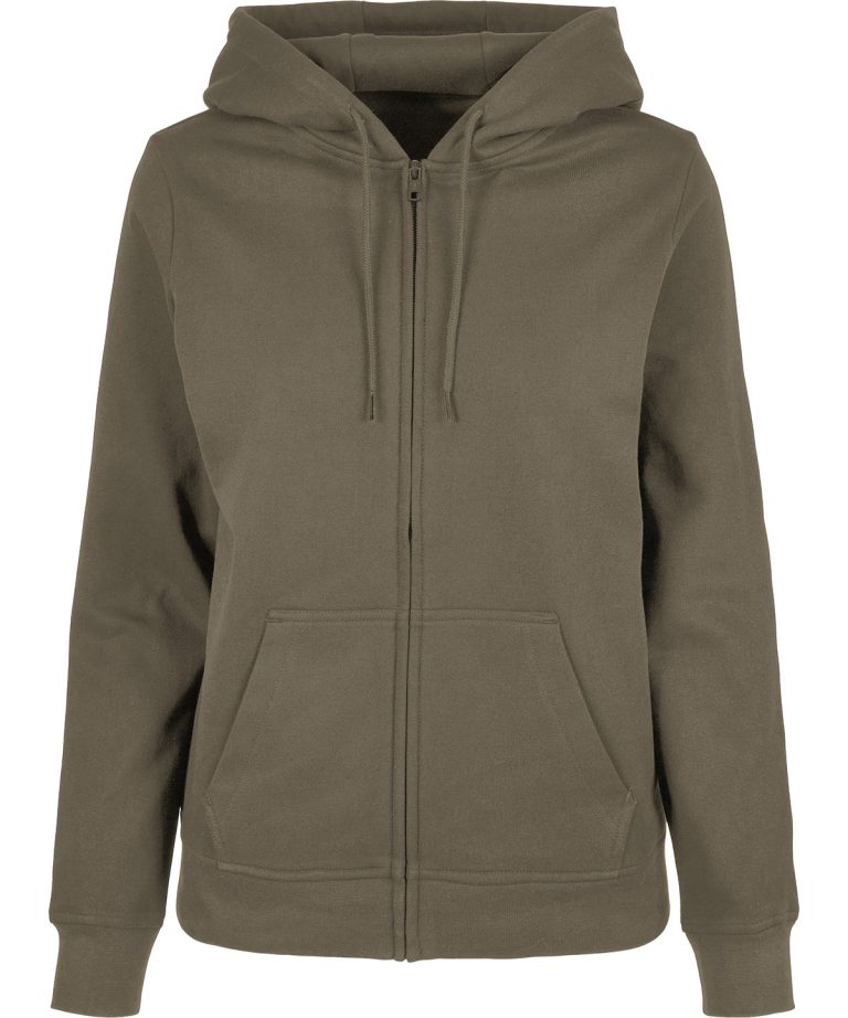 Build Your Brand Basic &#8211; Womens Basic Zip Hoodie BB009, Vivid Promotion Workwear