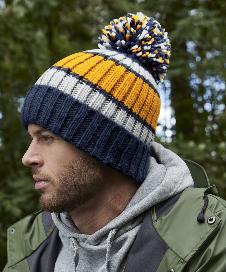 Alternative view of Beechfield - Hygge Striped Beanie BC392