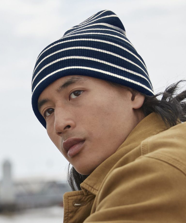 Beechfield - Original Deep - Cuffed Striped Beanie BC39R