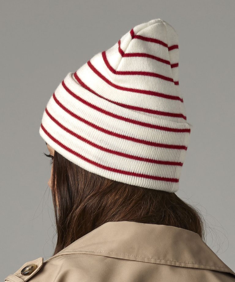 Beechfield &#8211; Original Deep &#8211; Cuffed Striped Beanie BC39R, Vivid Promotion Workwear