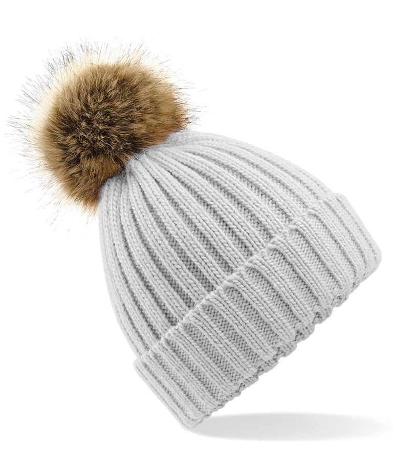 Alternative view of Beechfield - Fur Pop Pom Chunky Beanie BC412
