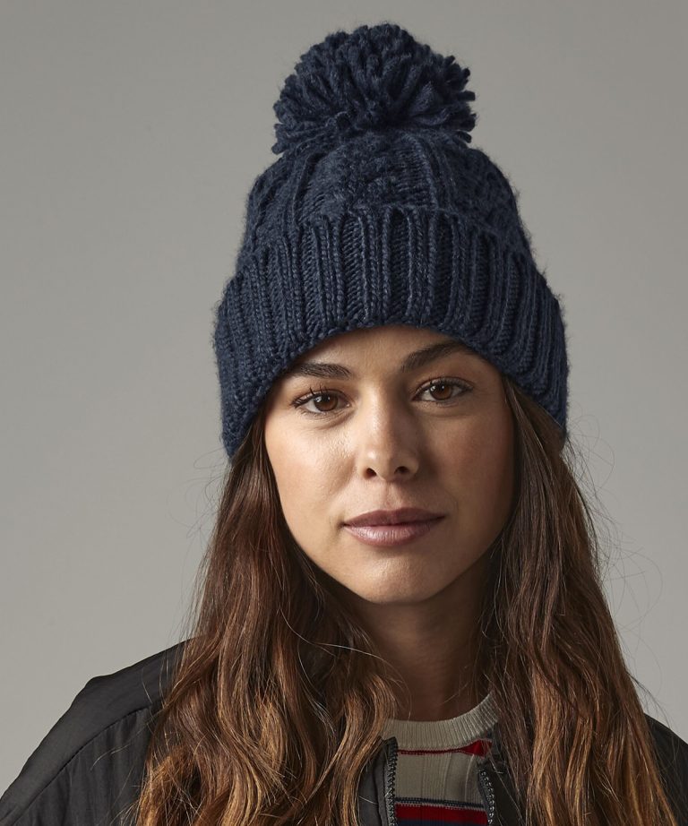 Alternative view of Beechfield - Cable Knit Melange Beanie BC480