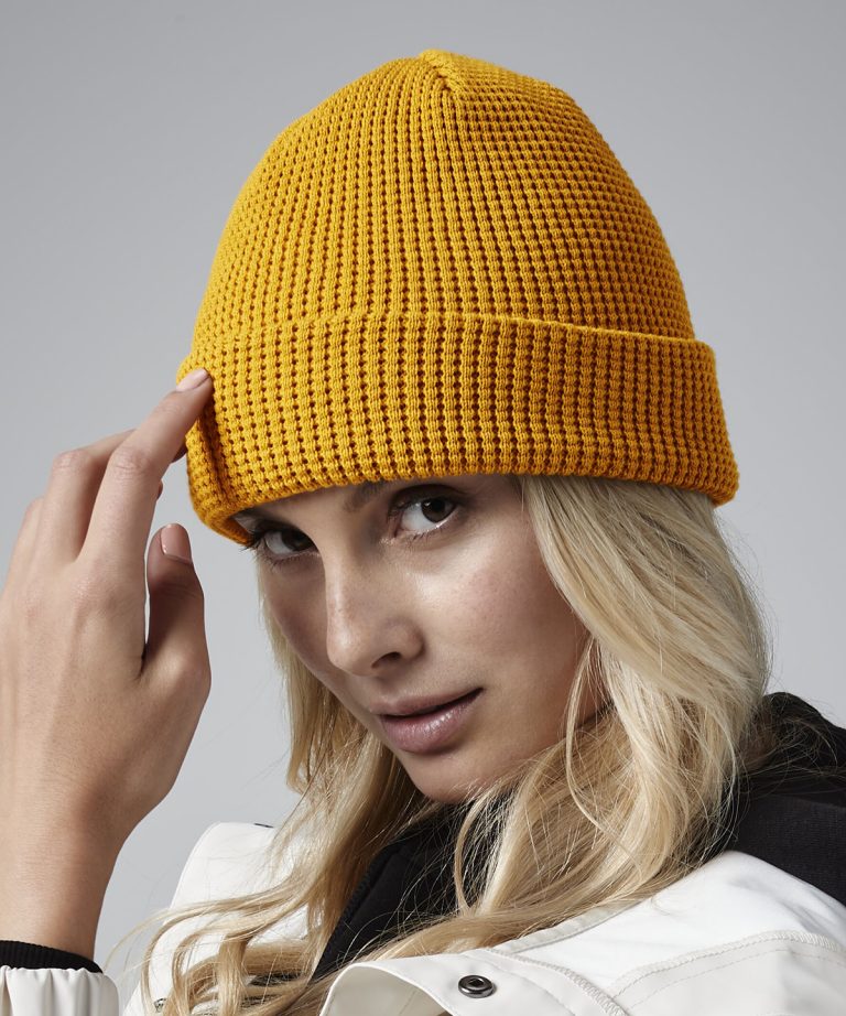 Beechfield &#8211; Organic Cotton Waffle Beanie BC52N, Vivid Promotion Workwear