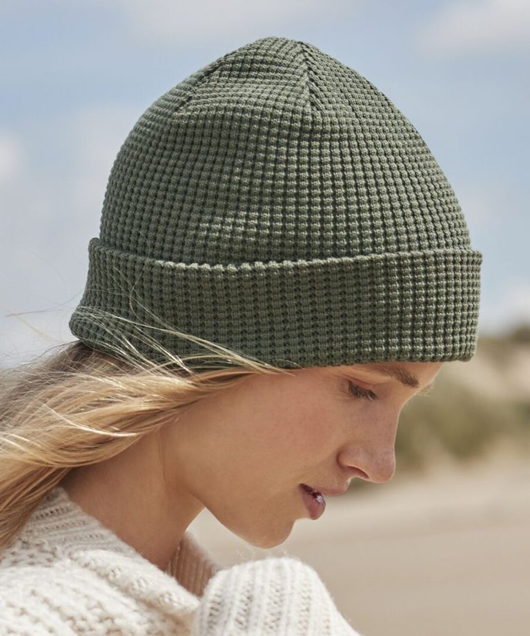 Beechfield &#8211; Organic Cotton Waffle Beanie BC52N, Vivid Promotion Workwear