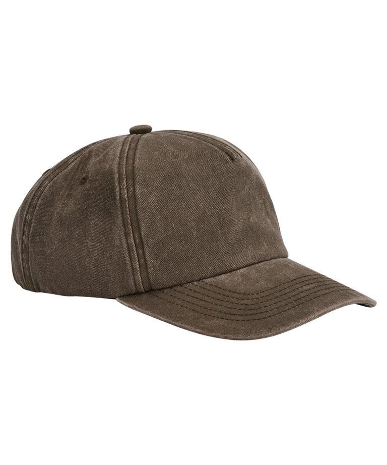 Beechfield &#8211; Relaxed 5 &#8211; Panel Vintage Cap BC657, Vivid Promotion Workwear