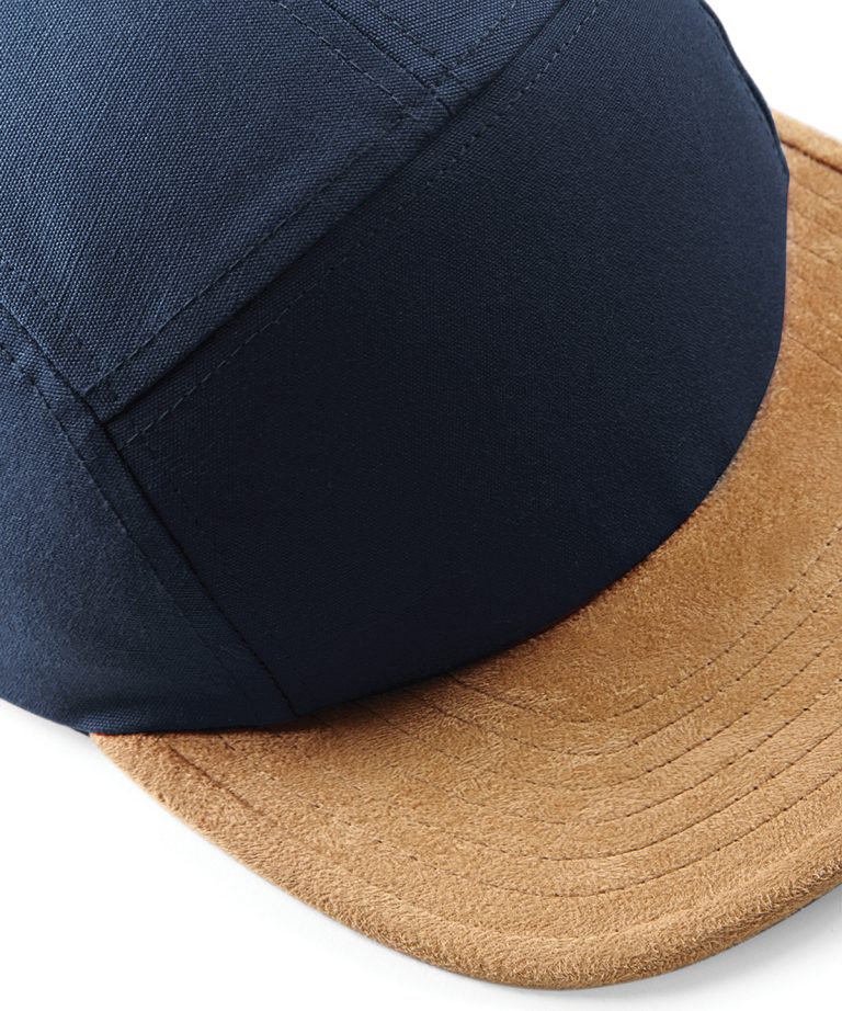 Beechfield &#8211; Suede Peak 5 &#8211; Panel Cap BC658, Vivid Promotion Workwear