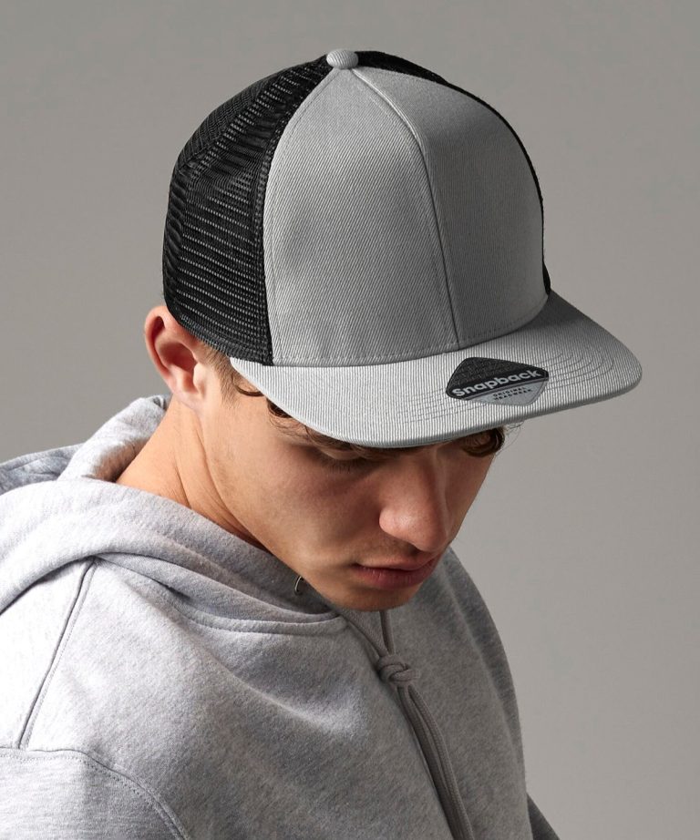Beechfield &#8211; Original Flat Peak 6 &#8211; Panel Trucker BC664, Vivid Promotion Workwear