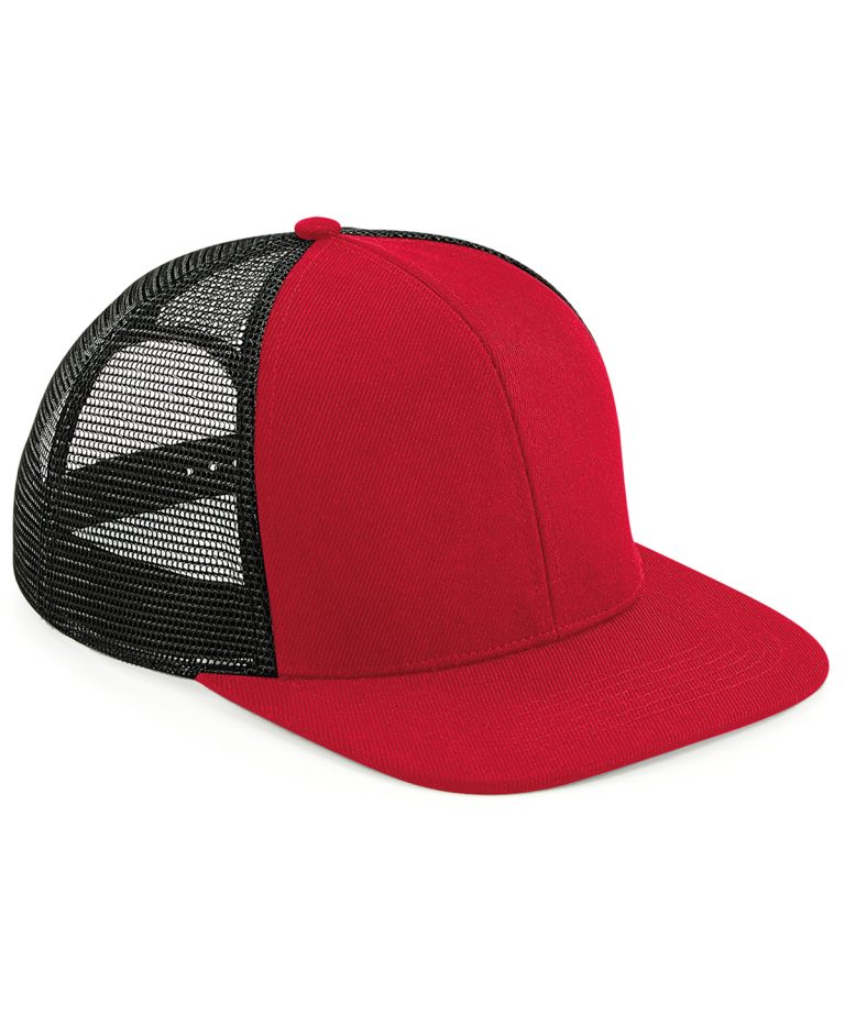 Beechfield &#8211; Original Flat Peak 6 &#8211; Panel Trucker BC664, Vivid Promotion Workwear