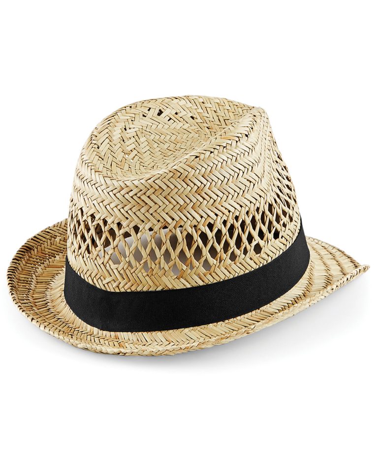 Beechfield &#8211; Straw Summer Trilby BC730, Vivid Promotion Workwear