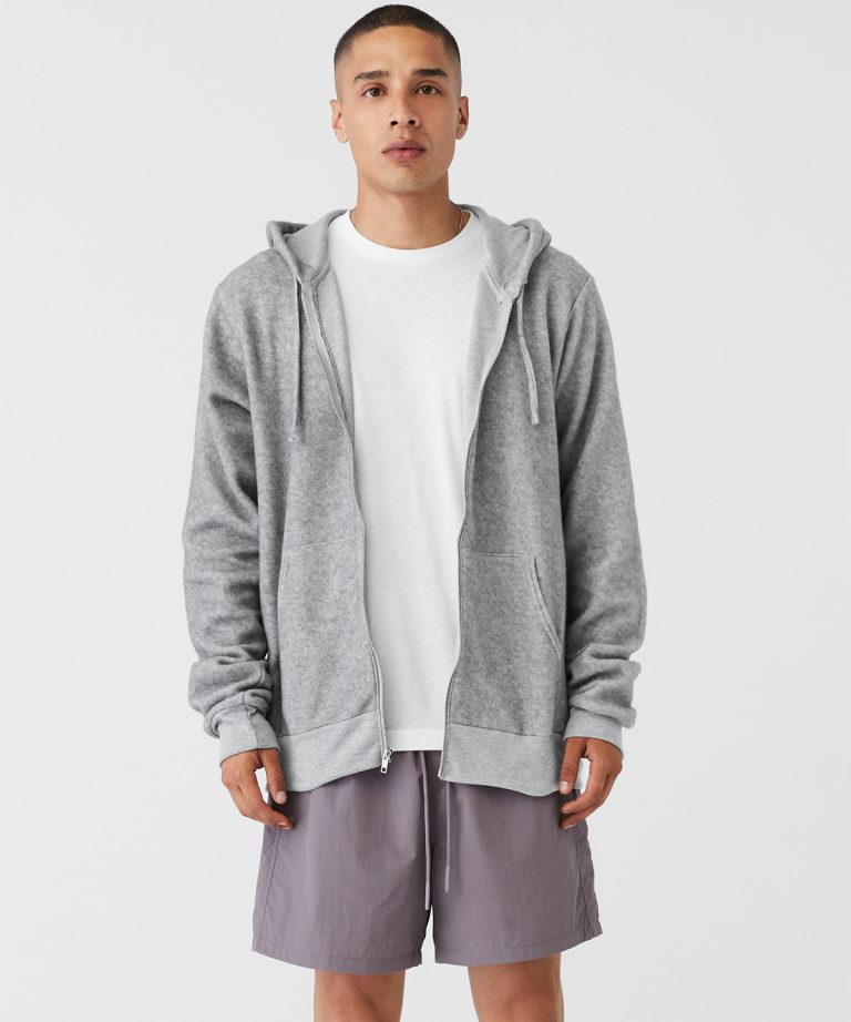 Bella+Canvas &#8211; Unisex Sueded Fleece Full &#8211; Zip Hoodie BE131 Unisex, Vivid Promotion Workwear