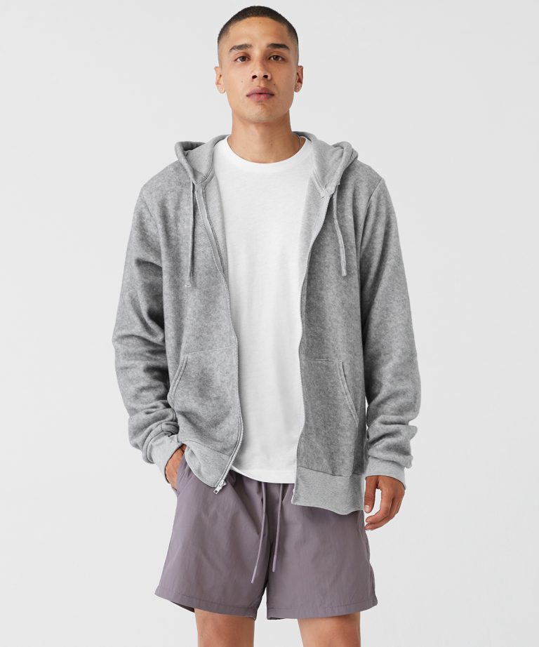 Bella+Canvas &#8211; Unisex Sueded Fleece Full &#8211; Zip Hoodie BE131 Unisex, Vivid Promotion Workwear
